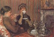 Mary Cassatt Afternoon tea France oil painting artist
